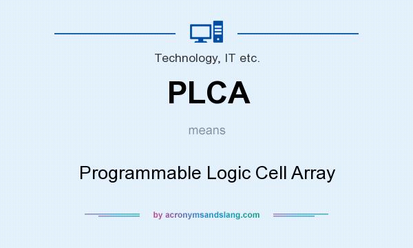 What does PLCA mean? It stands for Programmable Logic Cell Array