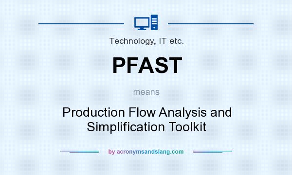 What does PFAST mean? It stands for Production Flow Analysis and Simplification Toolkit