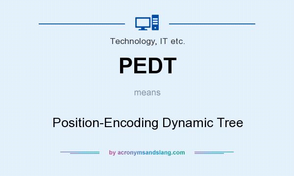 What does PEDT mean? It stands for Position-Encoding Dynamic Tree