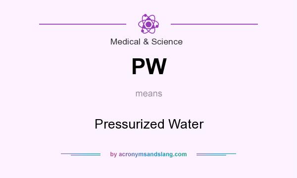 What does PW mean? It stands for Pressurized Water
