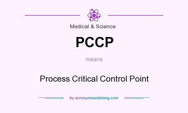 What does PCCP mean? It stands for Process Critical Control Point
