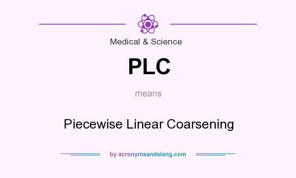 What does PLC mean? It stands for Piecewise Linear Coarsening