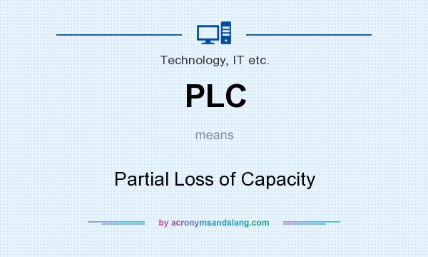 What does PLC mean? It stands for Partial Loss of Capacity