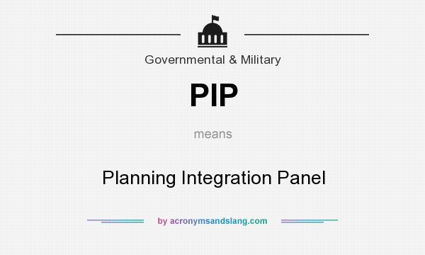 What does PIP mean? It stands for Planning Integration Panel