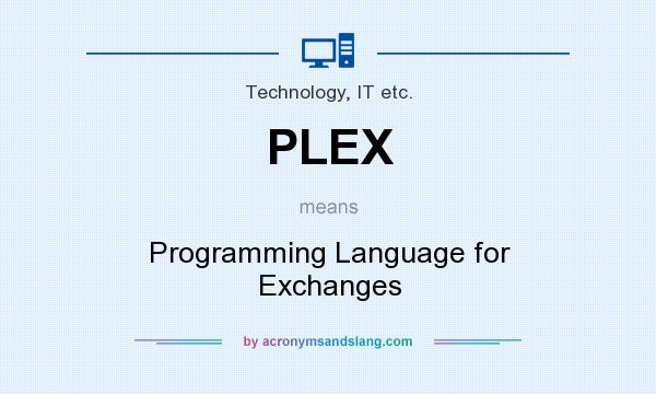 What does PLEX mean? It stands for Programming Language for Exchanges