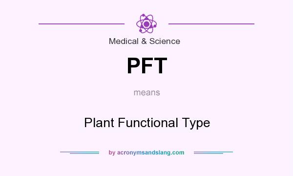 What does PFT mean? It stands for Plant Functional Type