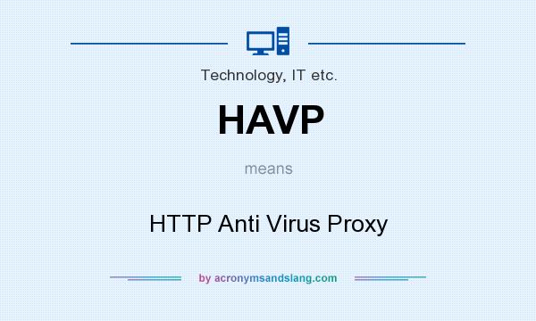 What does HAVP mean? It stands for HTTP Anti Virus Proxy