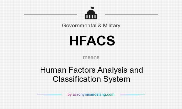 What does HFACS mean? It stands for Human Factors Analysis and Classification System