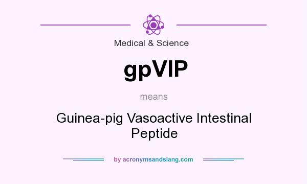 What does gpVIP mean? It stands for Guinea-pig Vasoactive Intestinal Peptide