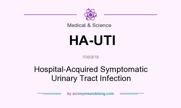 What does HA-UTI mean? It stands for Hospital-Acquired Symptomatic Urinary Tract Infection
