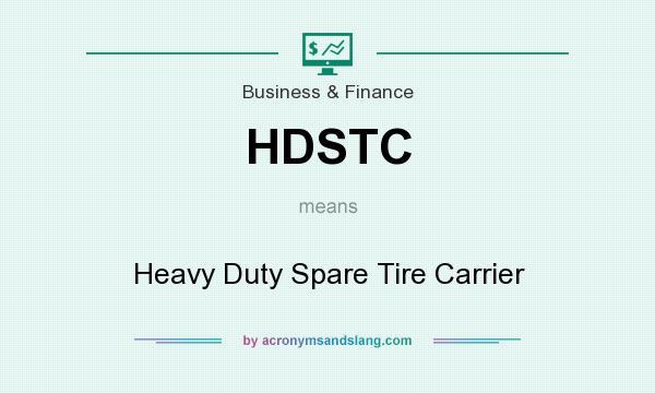 What does HDSTC mean? It stands for Heavy Duty Spare Tire Carrier