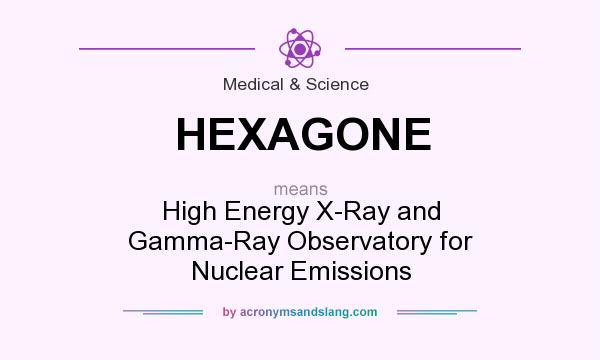 What does HEXAGONE mean? It stands for High Energy X-Ray and Gamma-Ray Observatory for Nuclear Emissions