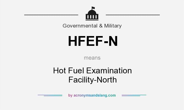 What does HFEF-N mean? It stands for Hot Fuel Examination Facility-North