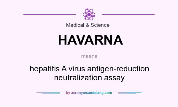What does HAVARNA mean? It stands for hepatitis A virus antigen-reduction neutralization assay