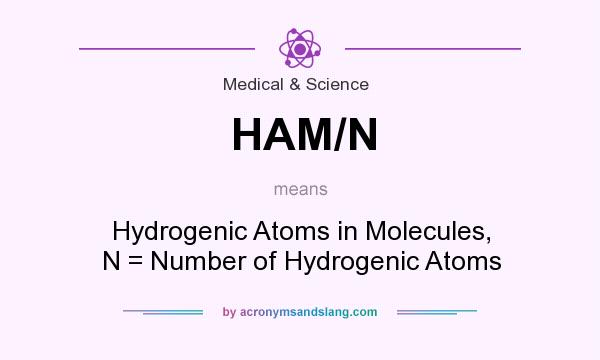 What does HAM/N mean? It stands for Hydrogenic Atoms in Molecules, N = Number of Hydrogenic Atoms