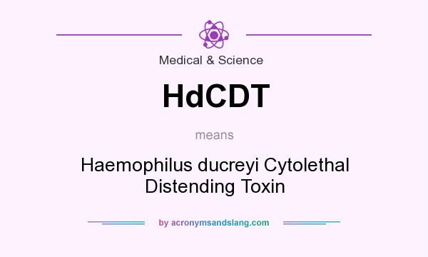 What does HdCDT mean? It stands for Haemophilus ducreyi Cytolethal Distending Toxin