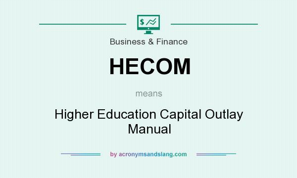 What does HECOM mean? It stands for Higher Education Capital Outlay Manual