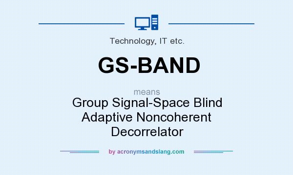 What does GS-BAND mean? It stands for Group Signal-Space Blind Adaptive Noncoherent Decorrelator