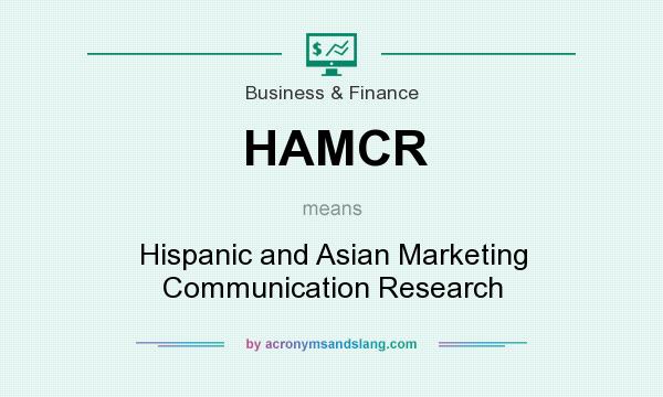 What does HAMCR mean? It stands for Hispanic and Asian Marketing Communication Research