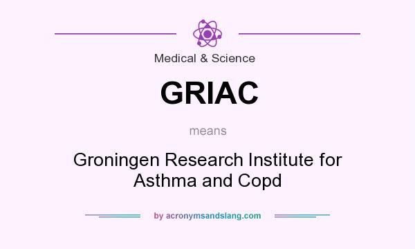 What does GRIAC mean? It stands for Groningen Research Institute for Asthma and Copd
