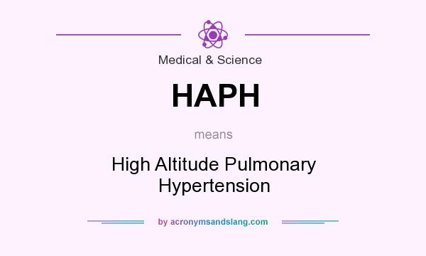 What does HAPH mean? It stands for High Altitude Pulmonary Hypertension