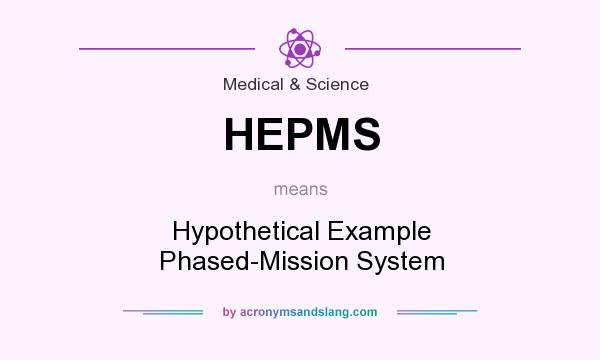 What does HEPMS mean? It stands for Hypothetical Example Phased-Mission System