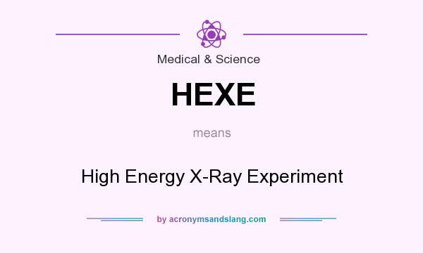 What does HEXE mean? It stands for High Energy X-Ray Experiment