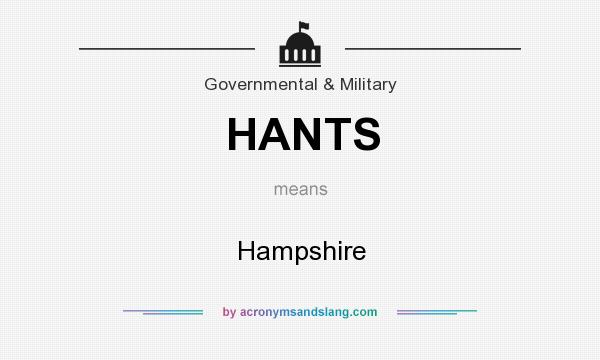 What does HANTS mean? It stands for Hampshire