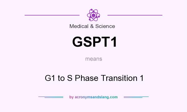 What does GSPT1 mean? It stands for G1 to S Phase Transition 1