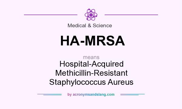 What does HA-MRSA mean? It stands for Hospital-Acquired Methicillin-Resistant Staphylococcus Aureus