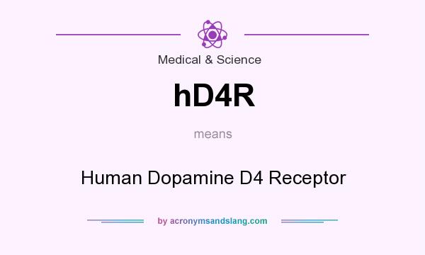 What does hD4R mean? It stands for Human Dopamine D4 Receptor