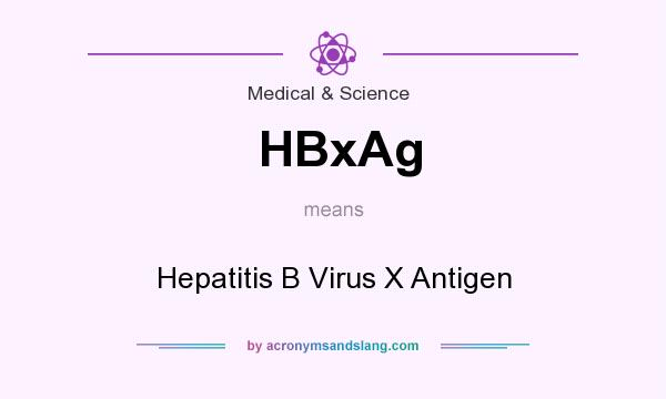 What does HBxAg mean? It stands for Hepatitis B Virus X Antigen