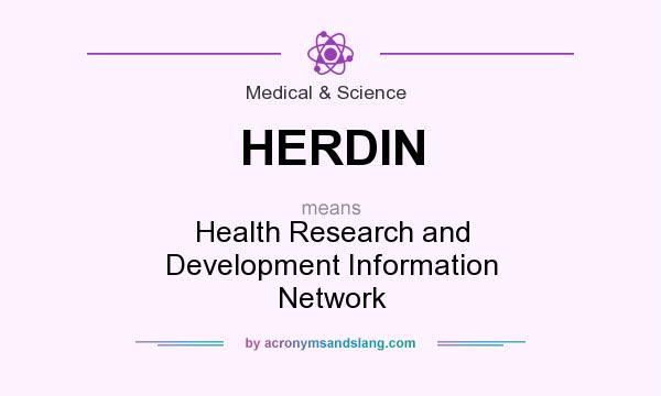 What does HERDIN mean? It stands for Health Research and Development Information Network