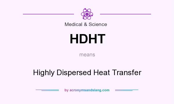 What does HDHT mean? It stands for Highly Dispersed Heat Transfer