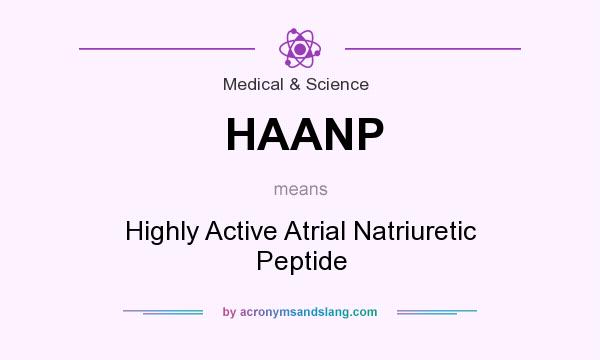 What does HAANP mean? It stands for Highly Active Atrial Natriuretic Peptide