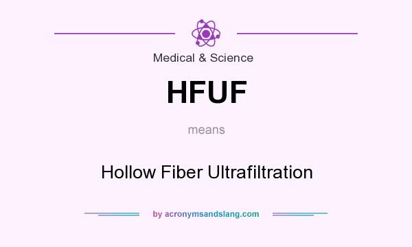 What does HFUF mean? It stands for Hollow Fiber Ultrafiltration