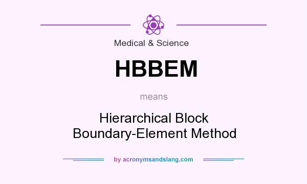 What does HBBEM mean? It stands for Hierarchical Block Boundary-Element Method