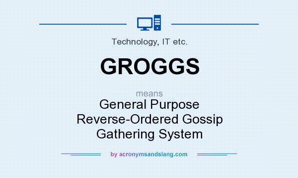 What does GROGGS mean? It stands for General Purpose Reverse-Ordered Gossip Gathering System