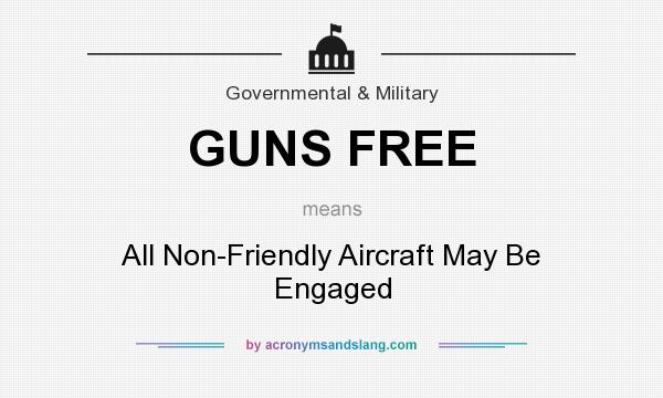 What does GUNS FREE mean? It stands for All Non-Friendly Aircraft May Be Engaged