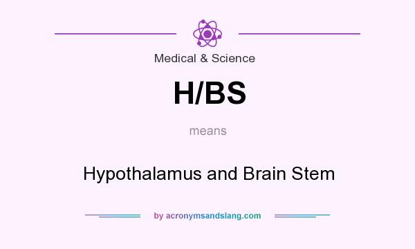 What does H/BS mean? It stands for Hypothalamus and Brain Stem