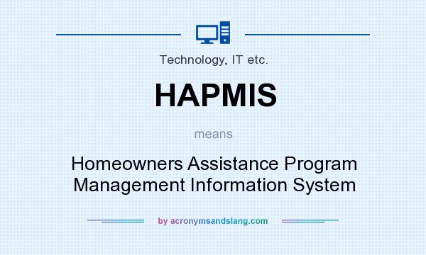 What does HAPMIS mean? It stands for Homeowners Assistance Program Management Information System