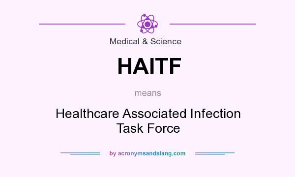 What does HAITF mean? It stands for Healthcare Associated Infection Task Force