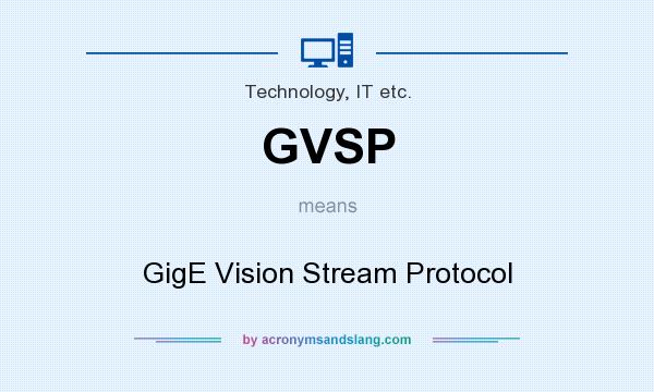 What does GVSP mean? It stands for GigE Vision Stream Protocol