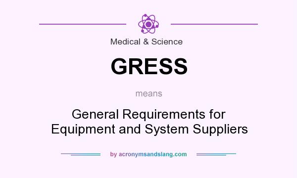 What does GRESS mean? It stands for General Requirements for Equipment and System Suppliers