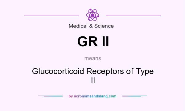 What does GR II mean? It stands for Glucocorticoid Receptors of Type II