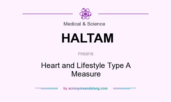 What does HALTAM mean? It stands for Heart and Lifestyle Type A Measure