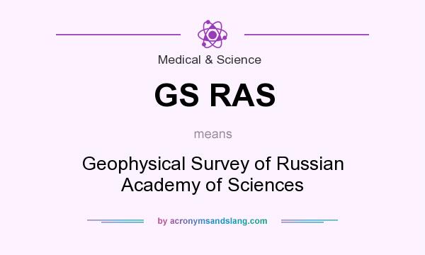 What does GS RAS mean? It stands for Geophysical Survey of Russian Academy of Sciences