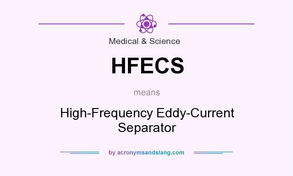 What does HFECS mean? It stands for High-Frequency Eddy-Current Separator