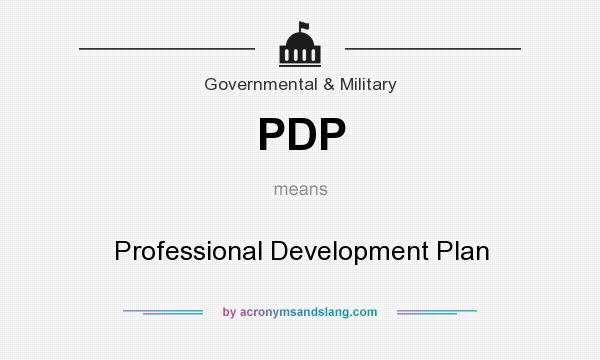 What does PDP mean? It stands for Professional Development Plan