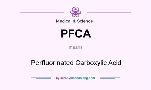 What does PFCA mean? It stands for Perfluorinated Carboxylic Acid